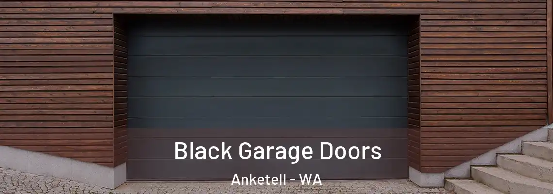  Black Garage Doors Anketell - WA
