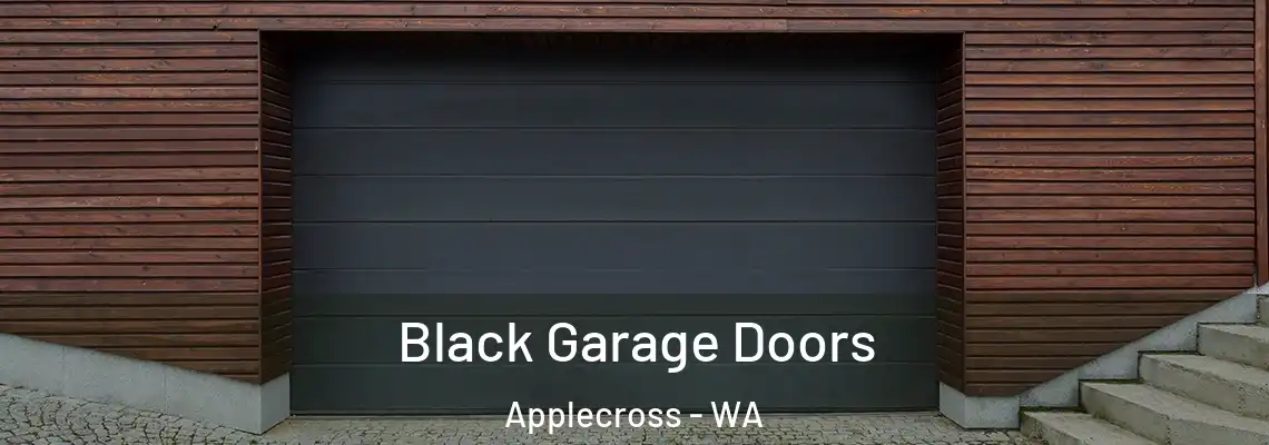  Black Garage Doors Applecross - WA