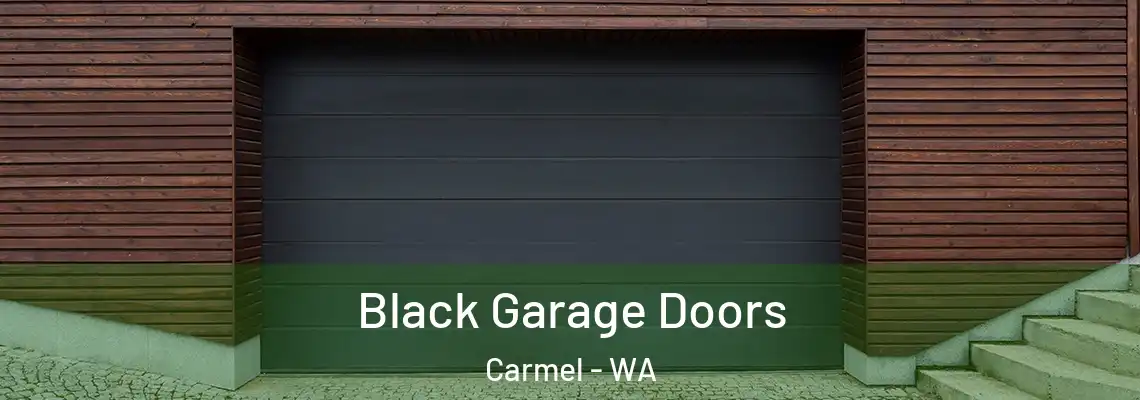  Black Garage Doors Carmel - WA
