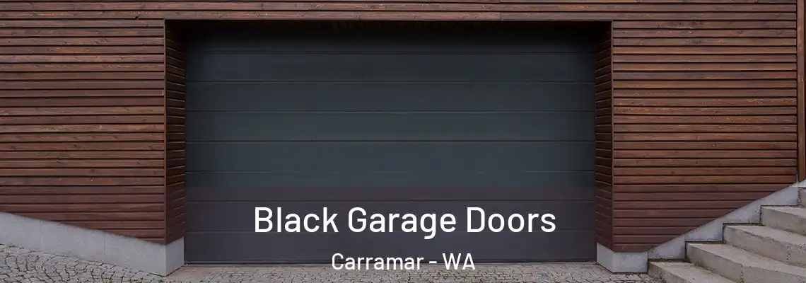  Black Garage Doors Carramar - WA
