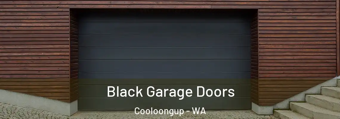  Black Garage Doors Cooloongup - WA