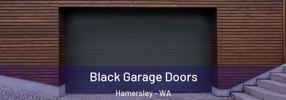  Black Garage Doors Hamersley - WA
