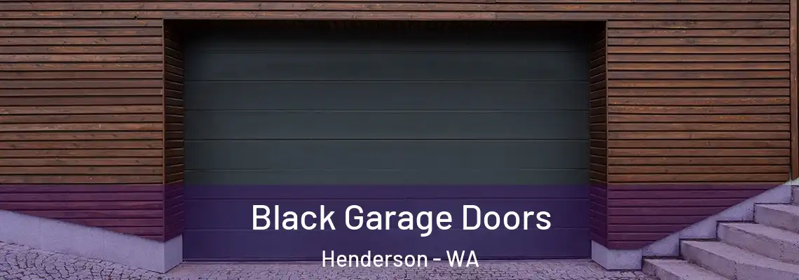 Black Garage Doors Henderson - WA