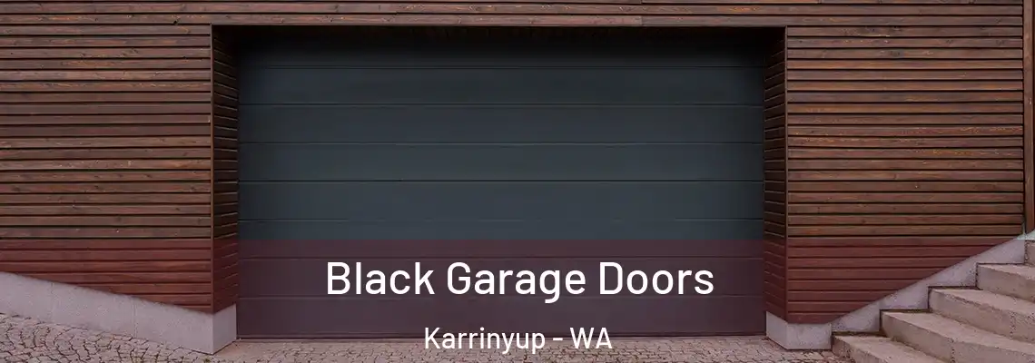  Black Garage Doors Karrinyup - WA