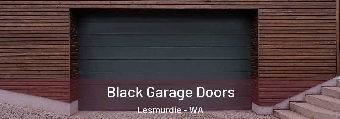  Black Garage Doors Lesmurdie - WA