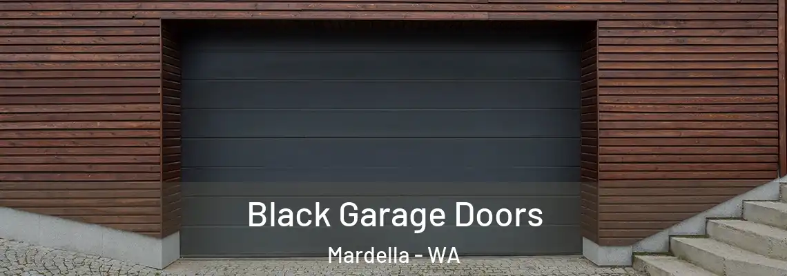  Black Garage Doors Mardella - WA