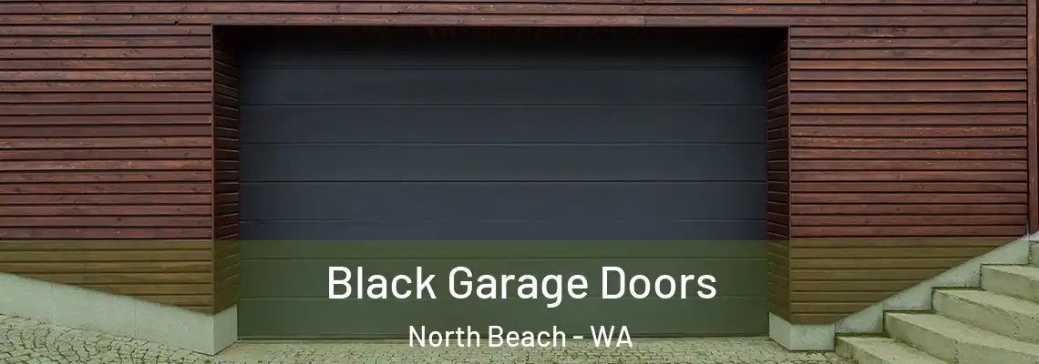  Black Garage Doors North Beach - WA