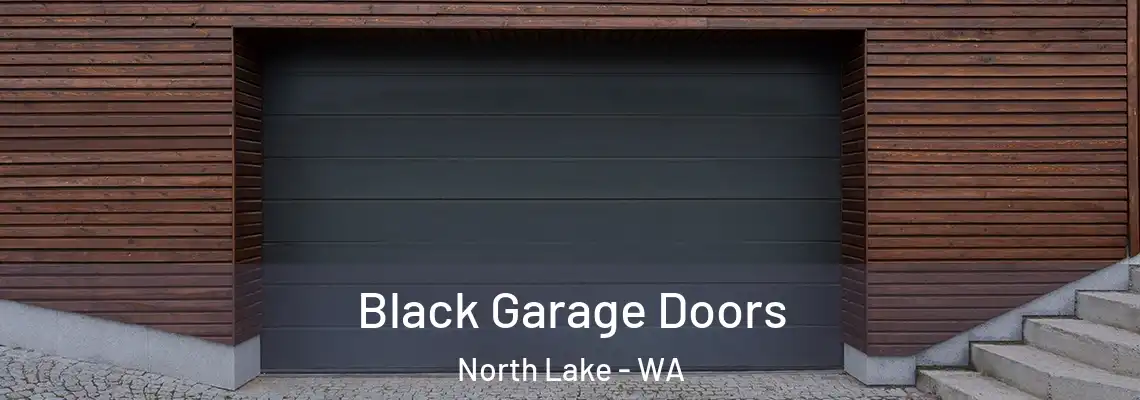  Black Garage Doors North Lake - WA