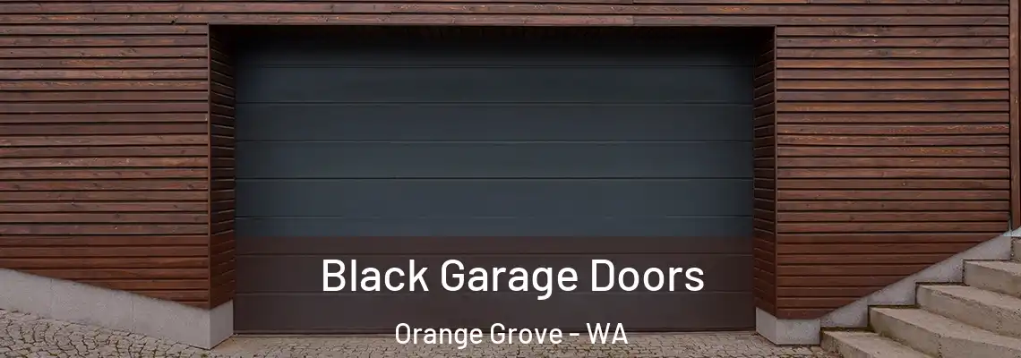  Black Garage Doors Orange Grove - WA