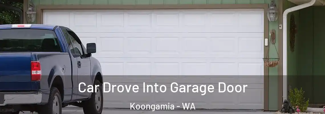  Car Drove Into Garage Door Koongamia - WA