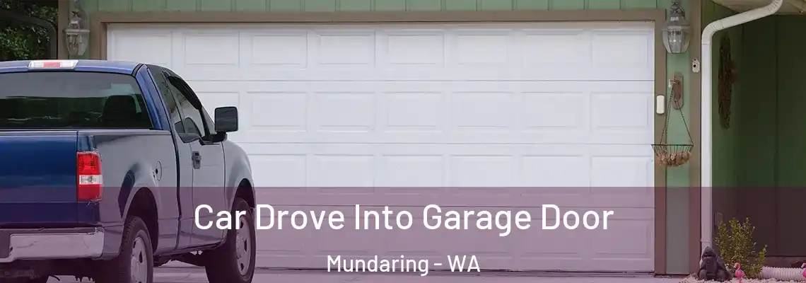  Car Drove Into Garage Door Mundaring - WA