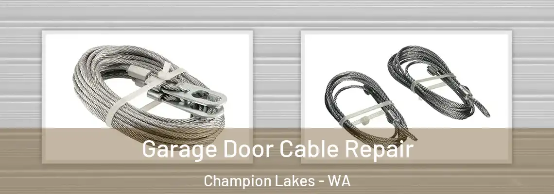  Garage Door Cable Repair Champion Lakes - WA