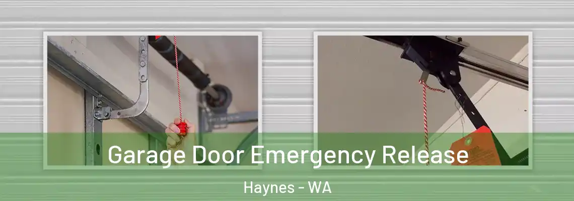  Garage Door Emergency Release Haynes - WA