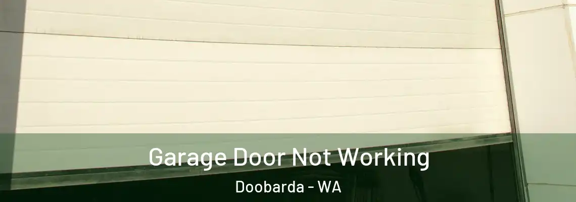 Garage Door Not Working Doobarda - WA
