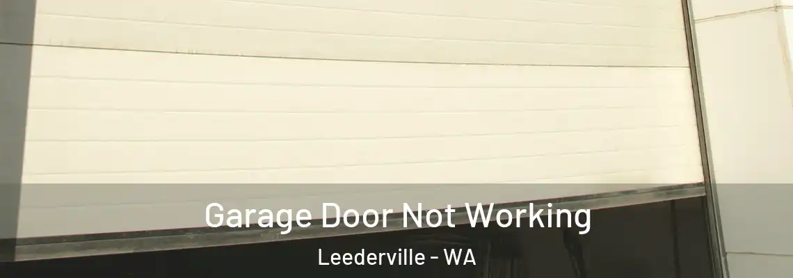 Garage Door Not Working Leederville - WA