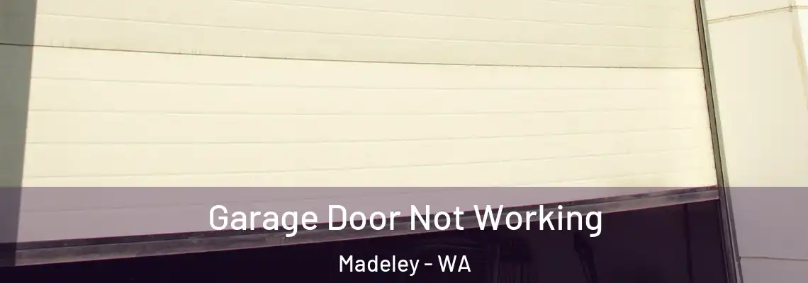 Garage Door Not Working Madeley - WA