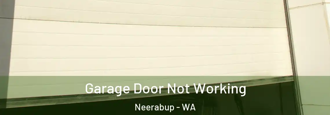  Garage Door Not Working Neerabup - WA