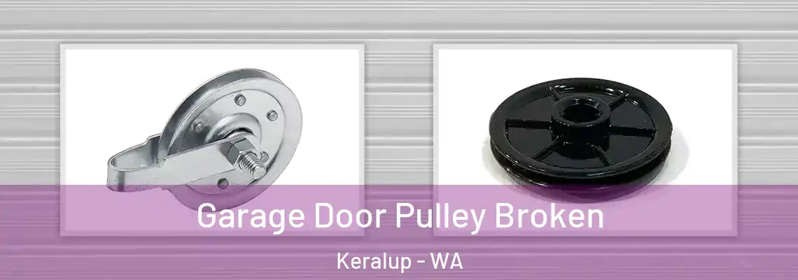 Garage Door Pulley Broken Keralup - WA