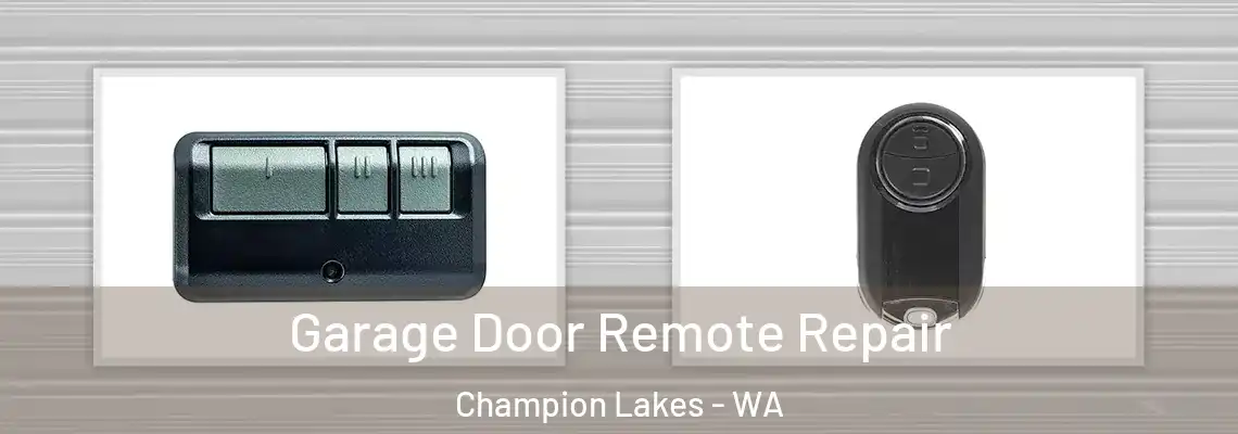 Garage Door Remote Repair Champion Lakes - WA