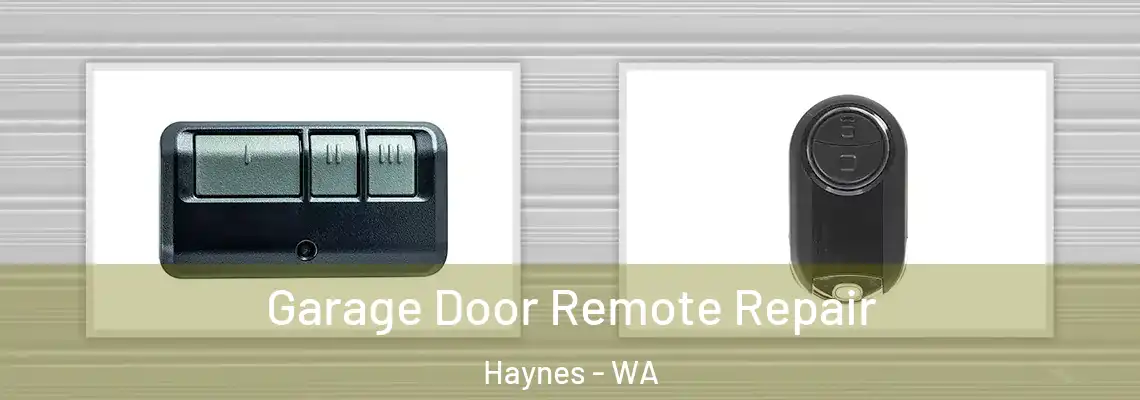  Garage Door Remote Repair Haynes - WA