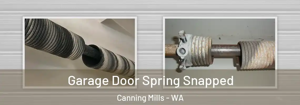  Garage Door Spring Snapped Canning Mills - WA