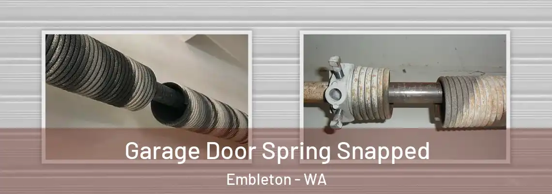  Garage Door Spring Snapped Embleton - WA