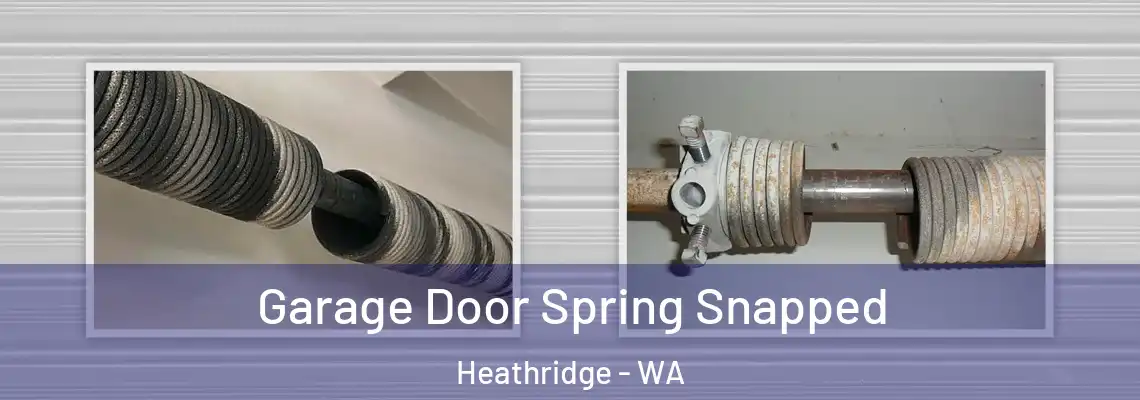  Garage Door Spring Snapped Heathridge - WA