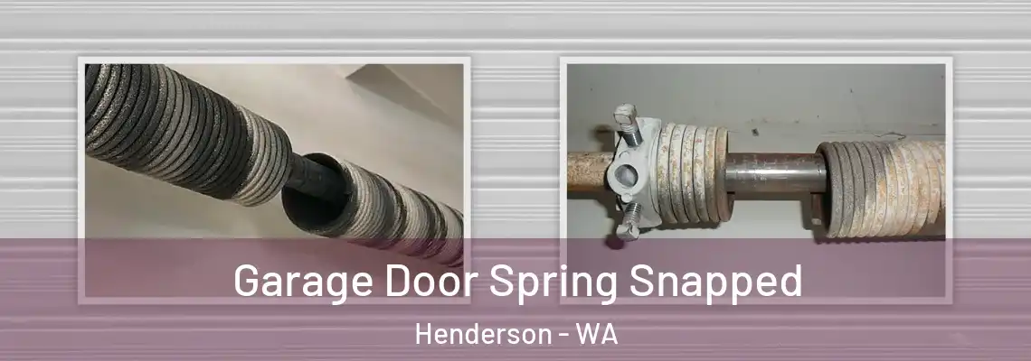  Garage Door Spring Snapped Henderson - WA