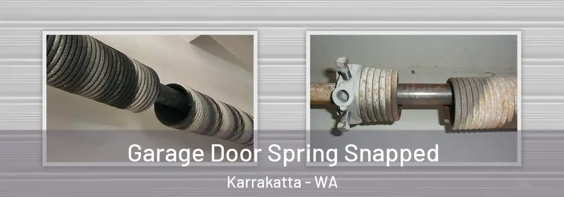 Garage Door Spring Snapped Karrakatta - WA