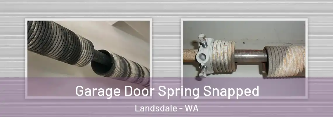  Garage Door Spring Snapped Landsdale - WA