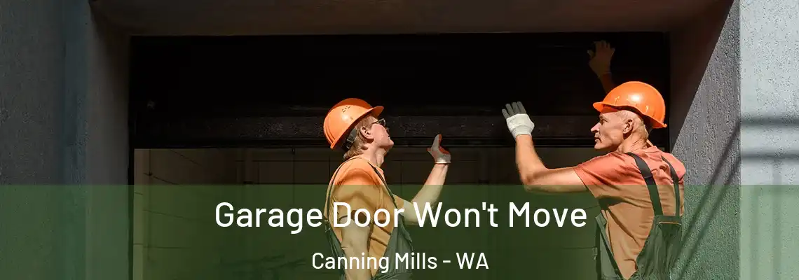  Garage Door Won't Move Canning Mills - WA