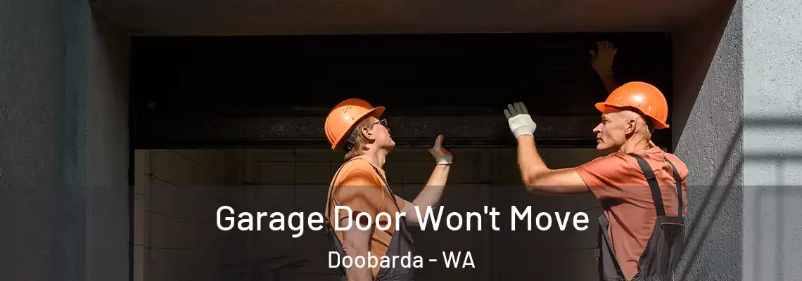  Garage Door Won't Move Doobarda - WA