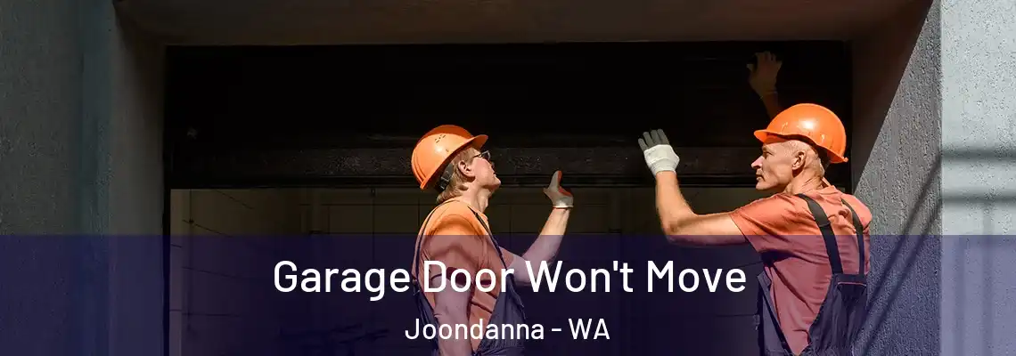 Garage Door Won't Move Joondanna - WA