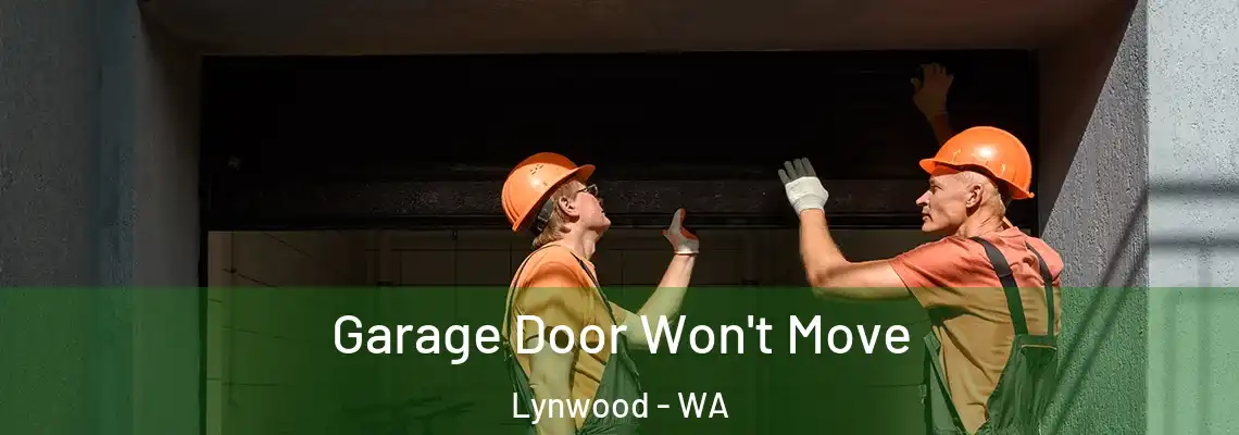  Garage Door Won't Move Lynwood - WA