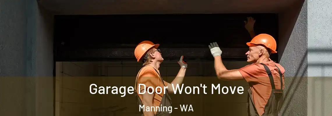  Garage Door Won't Move Manning - WA