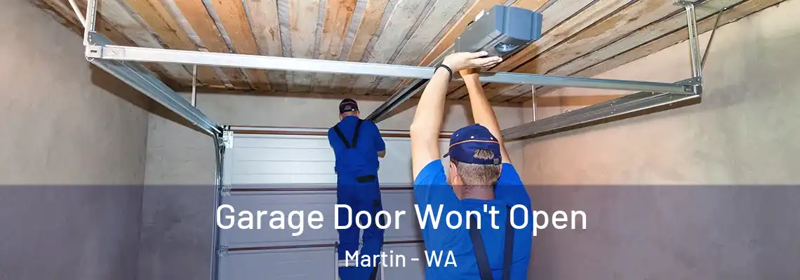  Garage Door Won't Open Martin - WA