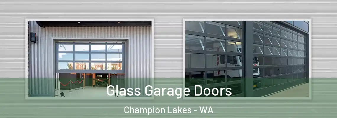  Glass Garage Doors Champion Lakes - WA